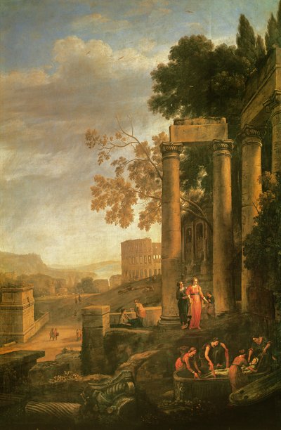 Landscape, the Burial of Saint Serapia by Claude Lorrain